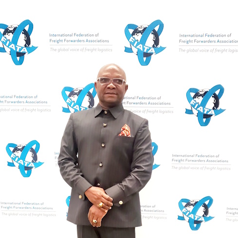 George Glory Opeku, FIATA President, at an event. - International Awards